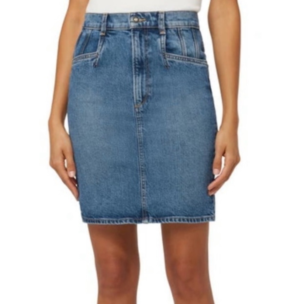 NWT Favorite Daughter Jordie High Rise Pencil Skirt in Medium Wash - Sz 28/6